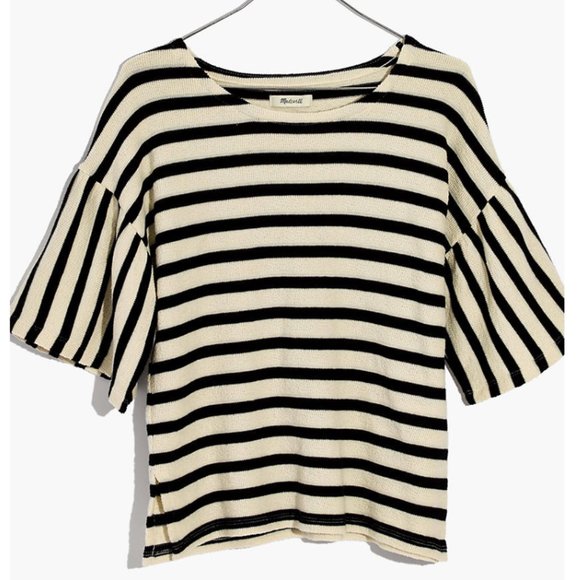 Madewell Striped Bell-Sleeve Top - Picture 2 of 4